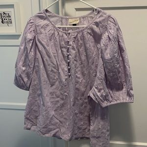 3 for $15- Universal Thread purple puff sleeve blouse- size xl